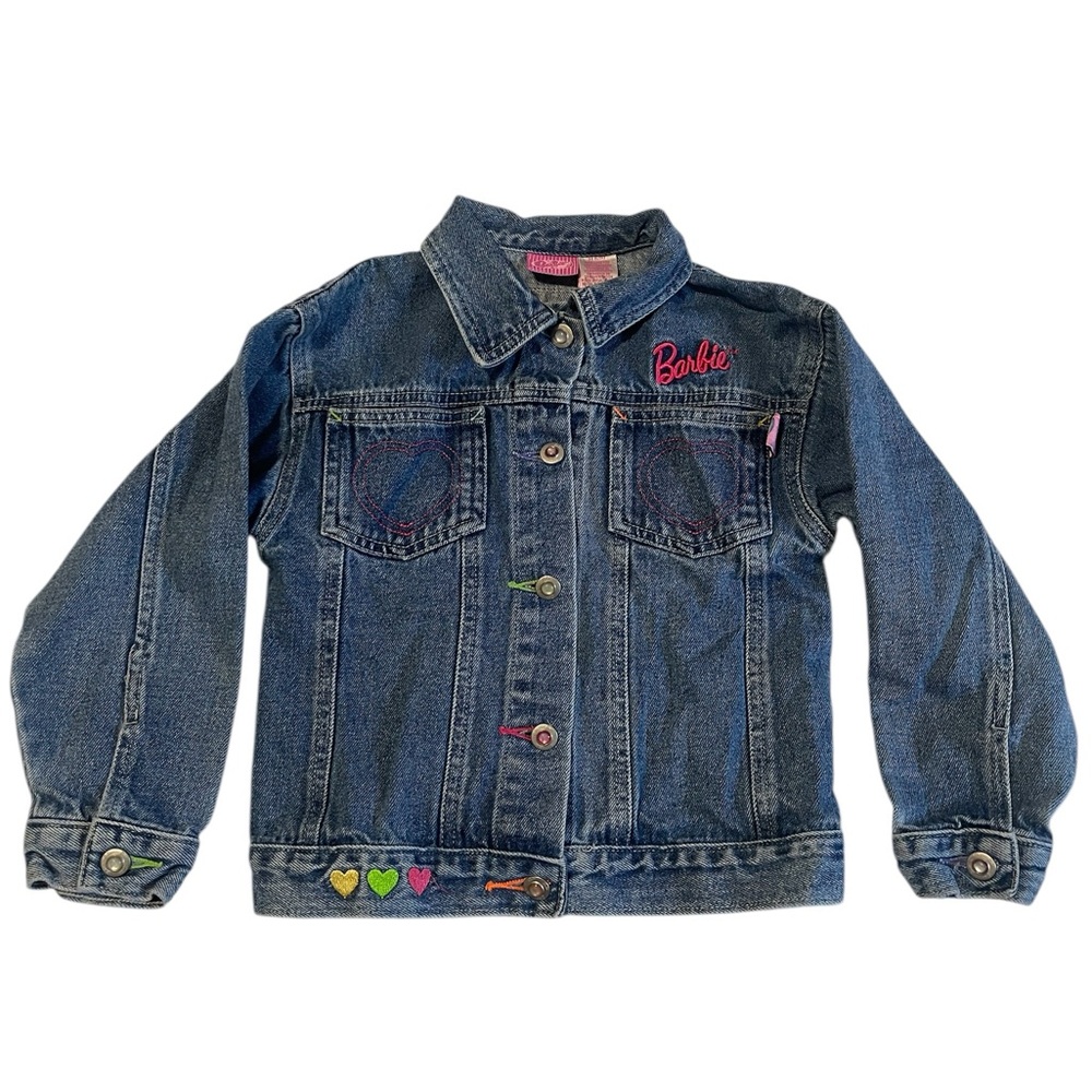 Barbie Blue Jean Jacket with Decorative Patches